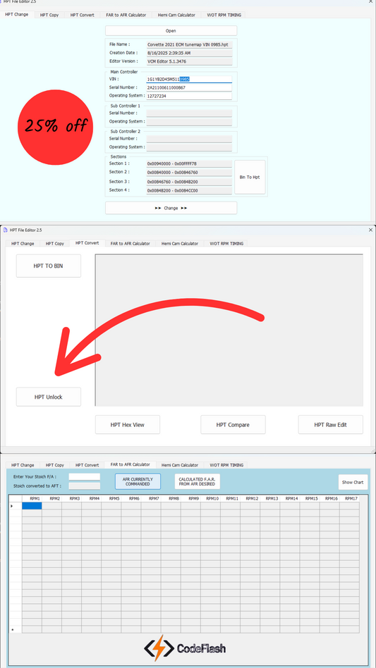 FILE EDITOR (VIN, HPT TO BIN, FILE UNLOCK)