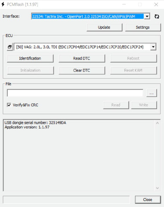 PCMFLASH (MODULO 1 TO 69 SOLO SOFTWARE)