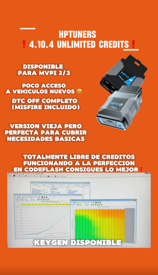 HPTUNERS 4.10.4 UNLIMITED CREDITS.