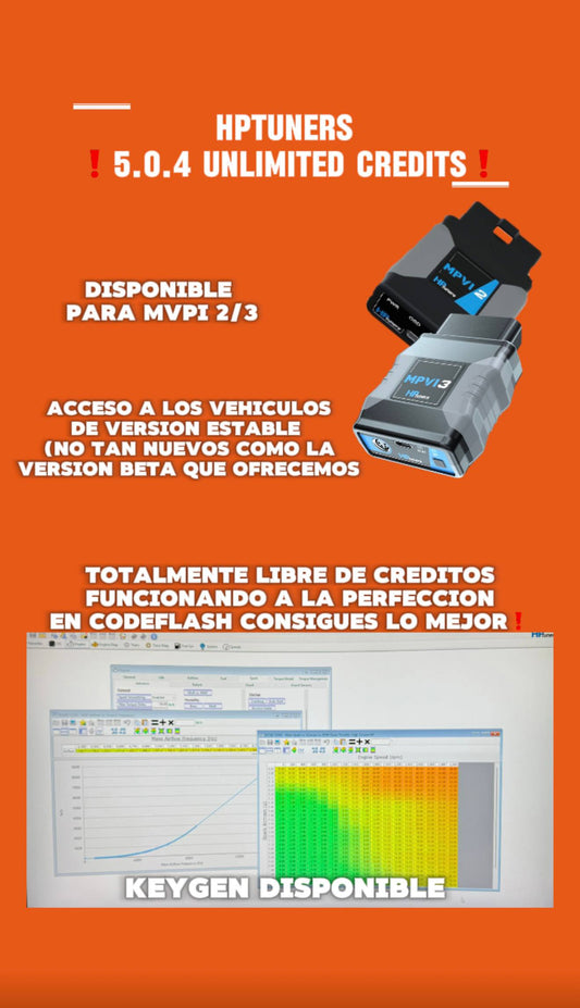 HPTUNERS 5.0.4 UNLIMITED CREDITS. (LASTEST STABLE VERSION)